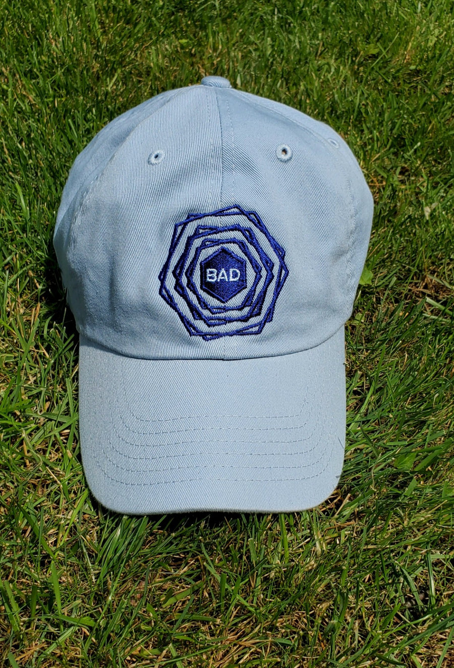 Baby blue baseball cap